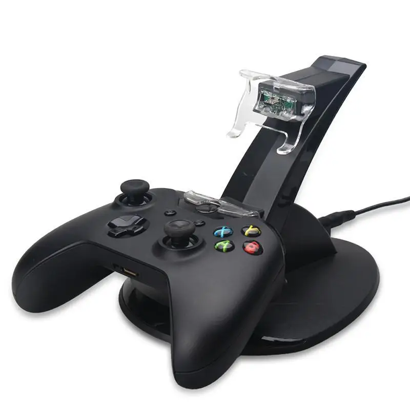 Геймпад Зарядная база Двойное Зарядное устройство Док-станция USB светодиодный адаптер для быстрой зарядки игровая консольная стойка док-станция для двойной Xbox One