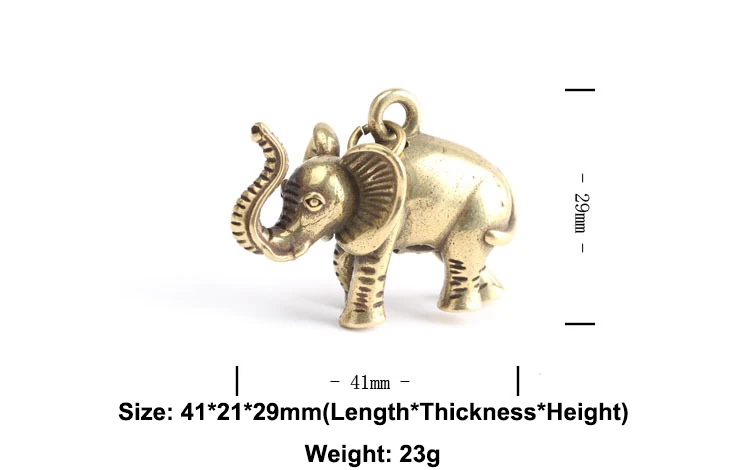 Copper Lucky Elephant Small Ornaments  (7)