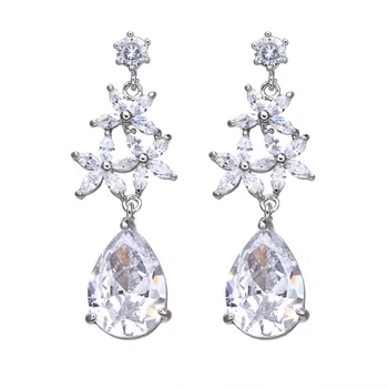 

Bettyue Interesting Model Growth Trees WIth Cubic Zircon Leaves And Waterdrop For Women Nobler Earring Attend Banquet Choice