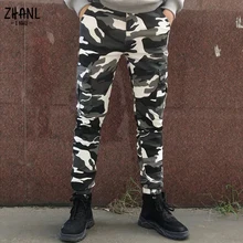 

Mens Camouflage Jogger Cargo Pants Fit Stretch Jeans Business Casual pencil pants Classic Style Fashion Denim Trousers Male Blac