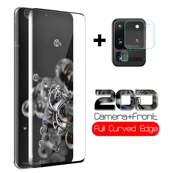 

2 in 1 armor safety Glass For samsung s20 ultra 5G Camera lens protective Glass For samsung galaxy s20 plus s 20 s20+ tremp Film