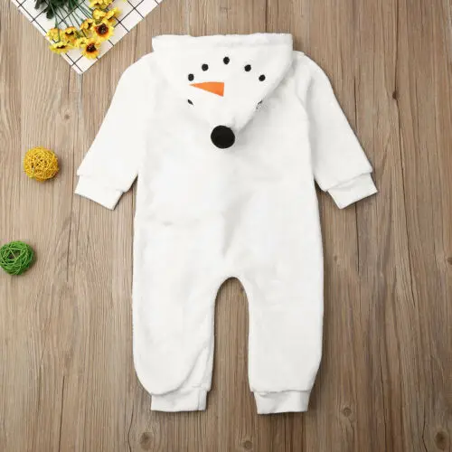 Pudcoco Brand Frozen Newborn Kids Baby Boy Girl Olaf Snowman Romper Jumpsuit Winter Warm Clothes