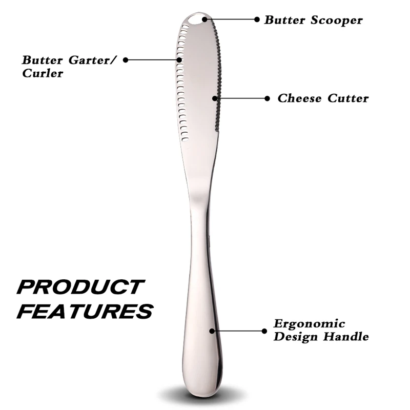3 шт./компл. Нержавеющая сталь с отверстием нож для джема масло Ножи многоцелевой протрите крем Western хлеб нож для джема Кухня гаджет