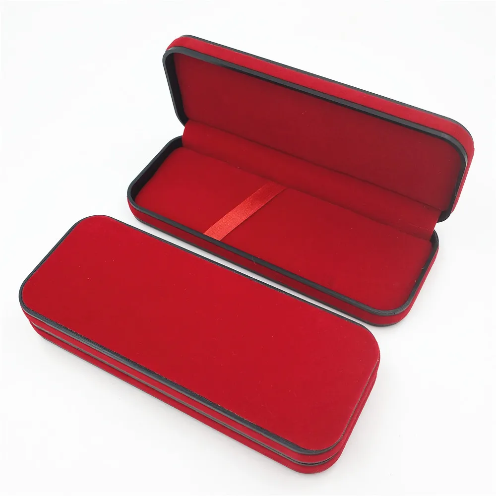 

Red gang bi he Flocked Gift Box Pen Packaging Box Currently Available High-grade Gift Box