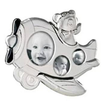 

PORTA FOTO DA TAVOLO SILVER AEREO MASCAGNI 25 x 27 BATTESIMO COMUNIONE