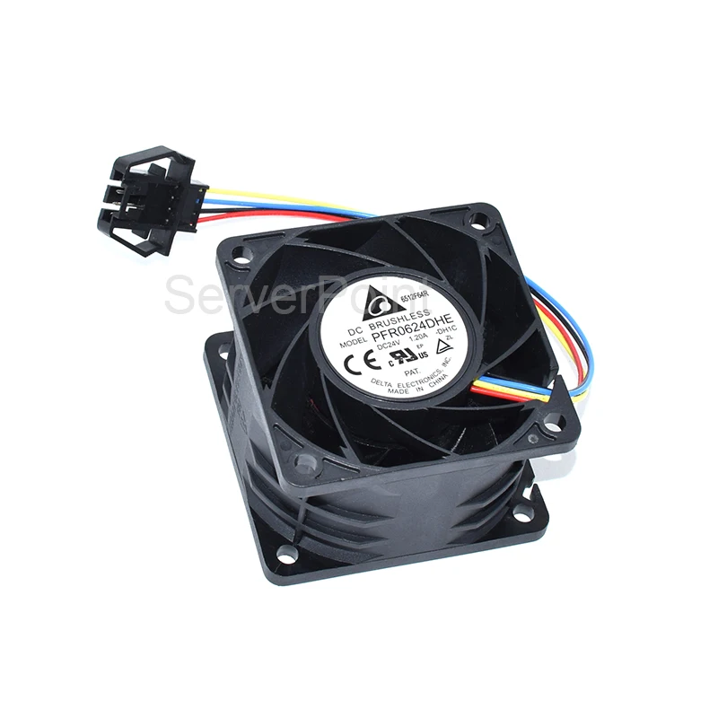 Оригинальный PFR0624DHE DC 24V 1.20A 60x60x38 мм 4 провод Сервер охлаждающий