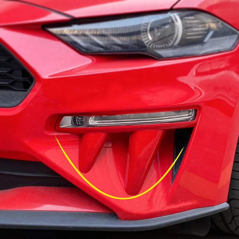 Передняя противотуманная фара декоративные клыки демона для Ford Mustang 2018 2019 2020