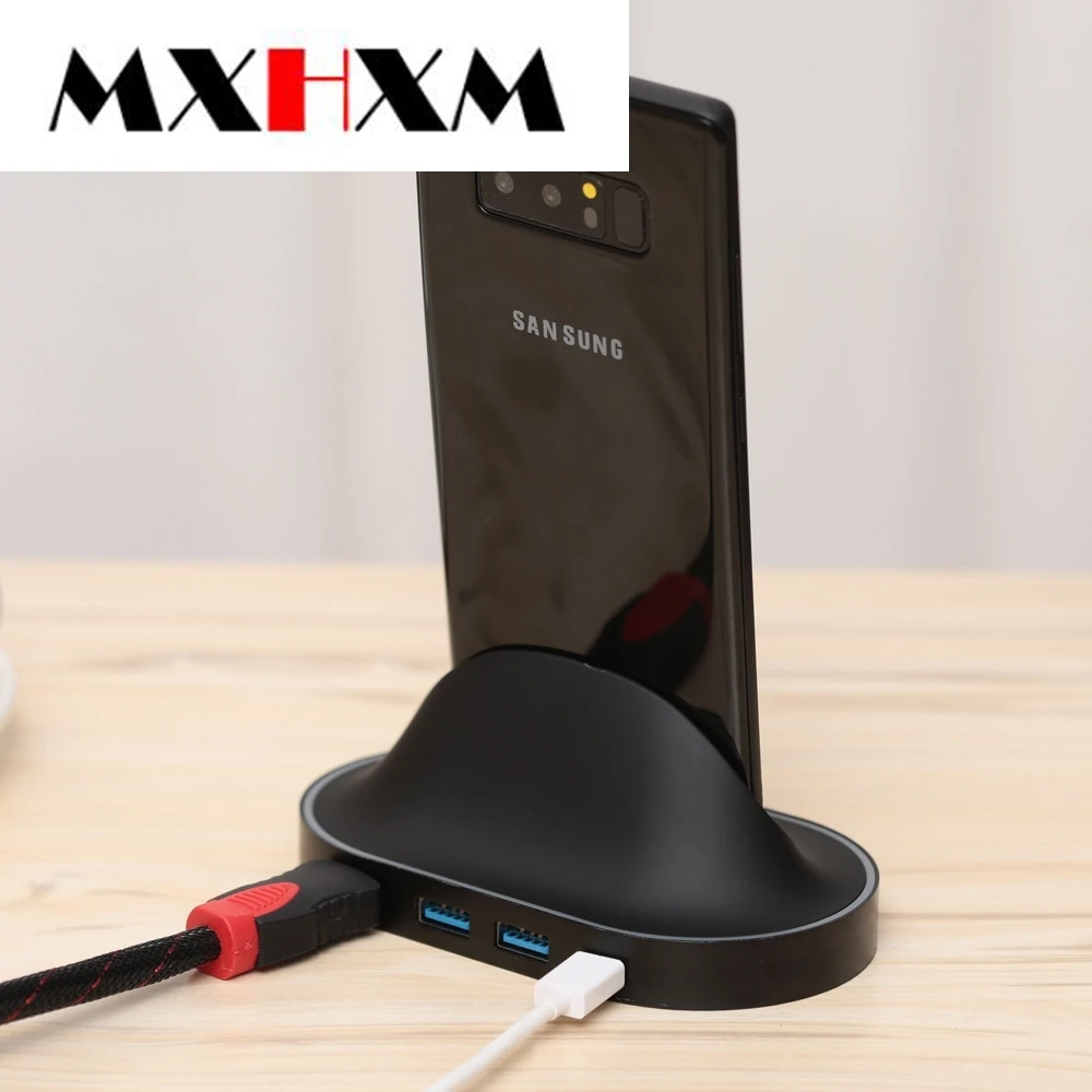 Подходит для samsung s8 S9 для huawei мобильный телефон MATE10 20p30type-c к HDMI поддержка базы 4в1