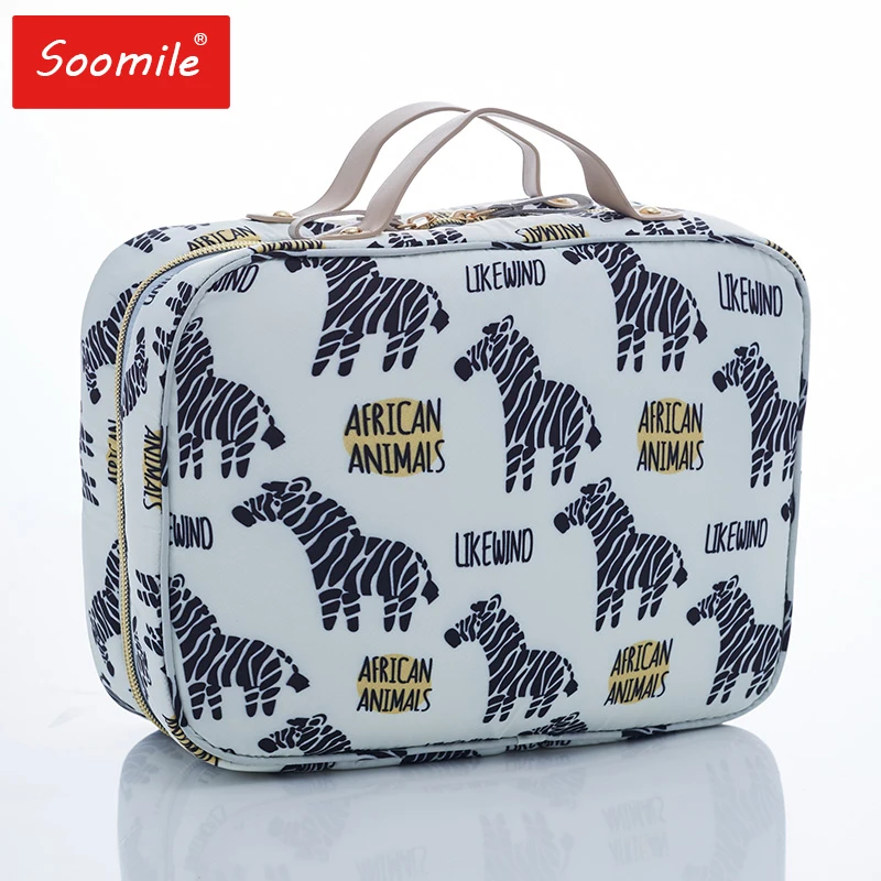 

2020 New Women Fashion Professional Beauty Travel Makeup Organizer Empty Big Make Up Bag Artist Cosmetic Case Large Storage Bag