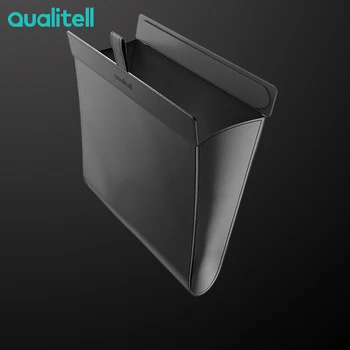 

Qualitell PVC Leather Car Trash Bag Seat Hanging Storage Bag Leak-Proof Trash Basket Storage Storage Box Magnetic Switch