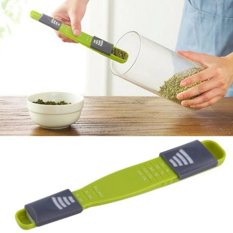 8 Levels Adjustable Measuring Spoon 13G/ML Liquid Powder Metering Spoon Cup Cooking Baking Seasoning Scales for Kitchen Gadgets afbeelding