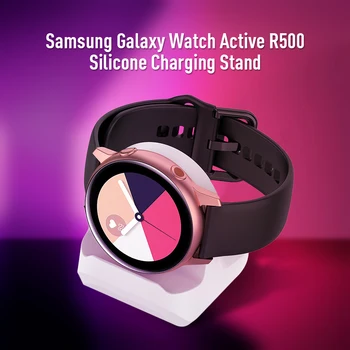 

1pc Wireless Charger Charging Dock Portable Wireless Fast Charging Base For Galaxy Watch Active R500 Smart Watch Accessories