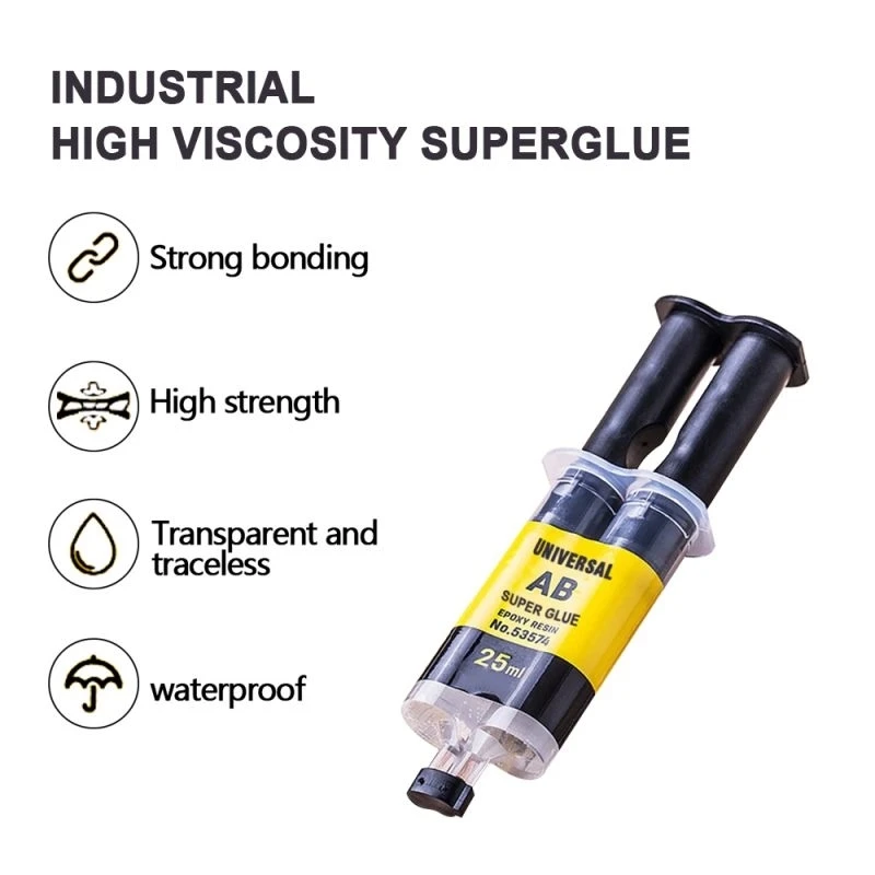 

AB Glue Firm 2 Minutes Curing Stationery Strong Glue Home Supply Adhesive Universal Long-lasting Epoxy Resin Super Liquid 4/25ml