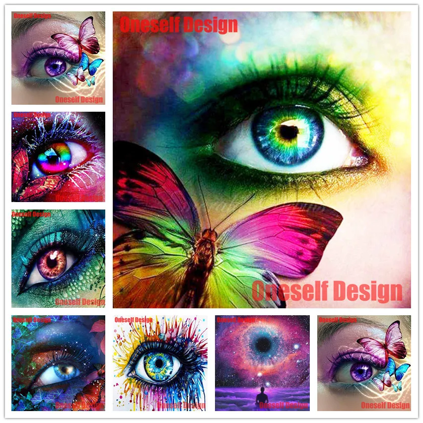 popular 5d Diamond Painting full butterfly magic eye 3D Diamant Embroidery Cross animal decoration home rhinestone pictures | Дом и сад