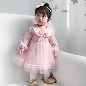 

Baby girl clothes Mesh Stitching Spanish Vintage Lolita Princess Ball Gown Dress for Girls Birthday Party dress vestidos Y2689