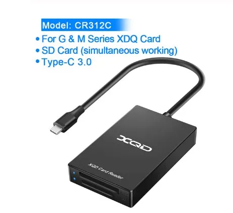 Type-C к XQD/SD кард-ридер высокоскоростной USB3.0 камера фото видео компьютерный ридер адаптер для sony M/G серии XQD карты - Цвет: XQD SD Card reader