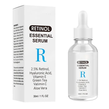 

Mabox Retinol 2.5% Vitamin C / a Facial Anti Wrinkle Serum Remove Dark Spots Collagen Serum Anti Aging Essence Whitening Face Se
