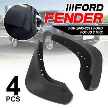 

4Pcs Car Mud Flap Mudguards Splash Guards For Ford /Focus 2 MK2 MK2.5 Saloon Sedan 2005 2006 2007 2008 2009 2010 2011