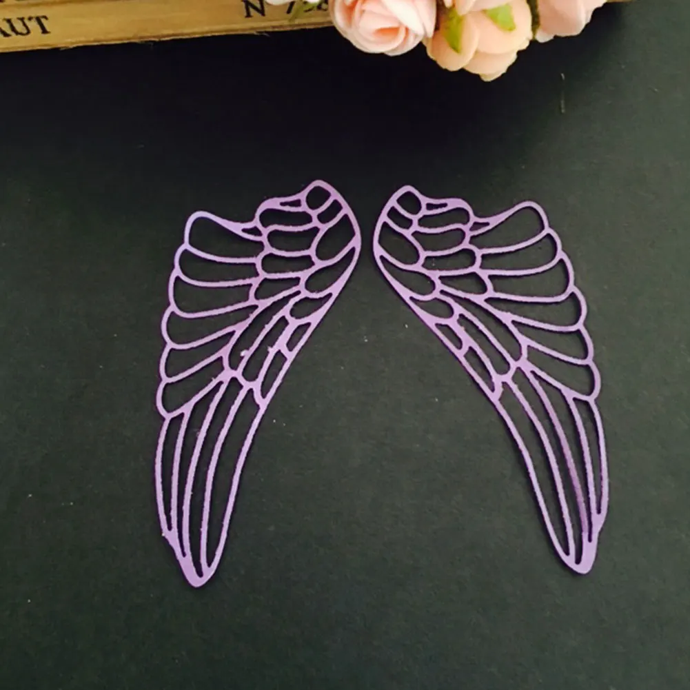 Серебряные Крылья Ангела режущие штампы нож штампы ручной работы штамповки DIY инструмент