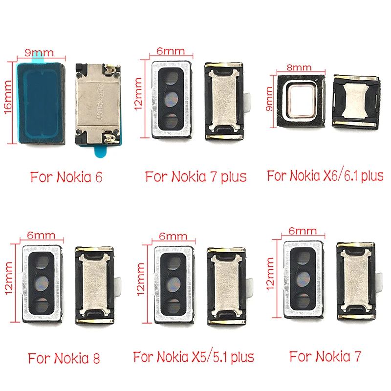 2 шт./лот, для Nokia 2 2,1 3 3,1 5 5,1 6 6,1 7 7,1 8 plus Sirocco шлейф динамика шт Динамик звуковой приемник с гибким кабелем