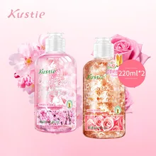 Kustie Роза вишня натуральный парфюм цветок эссенция для тела отбеливающий Романтический Аромат осенний увлажняющий гель для душа