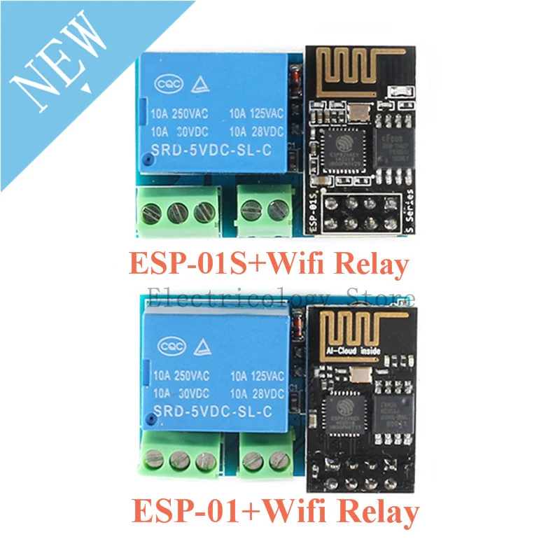 ESP8266 беспроводной модуль ESP01 ESP01S для Arduino 5 В Wi Fi релейный умный дом дистанционное