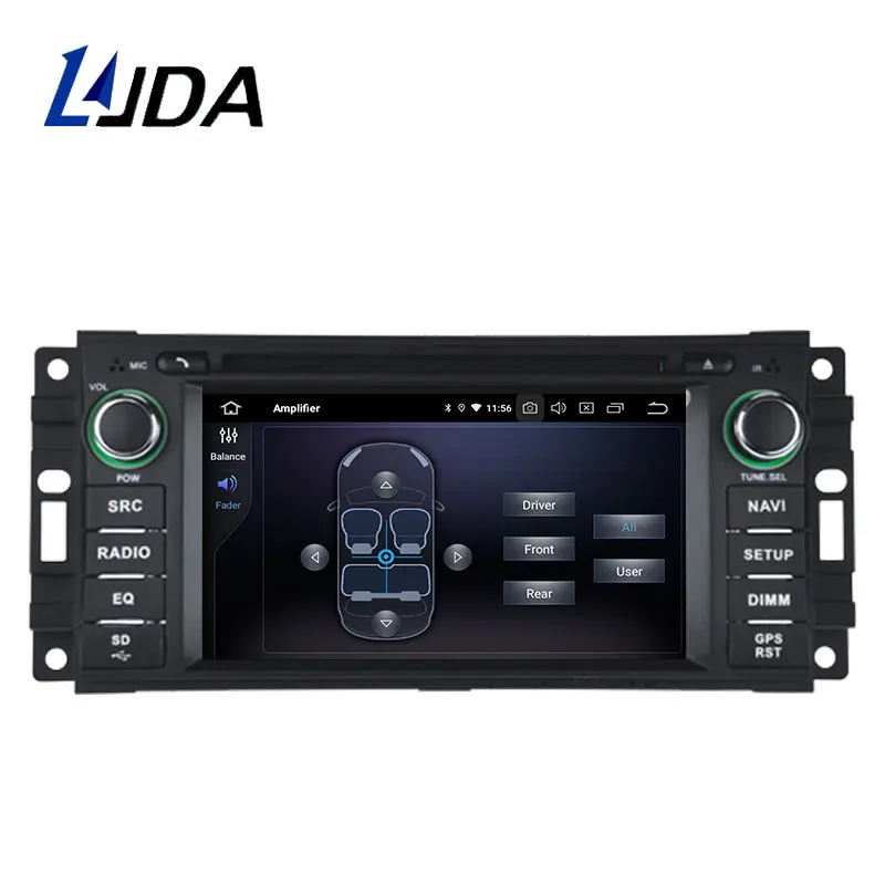 LJDA Android 9,0 автомобильный Радио Мультимедиа DVD gps для Dodge ram 1500 Chrysler Sebring Jeep Compass Commander Grand Cherokee Wrangler