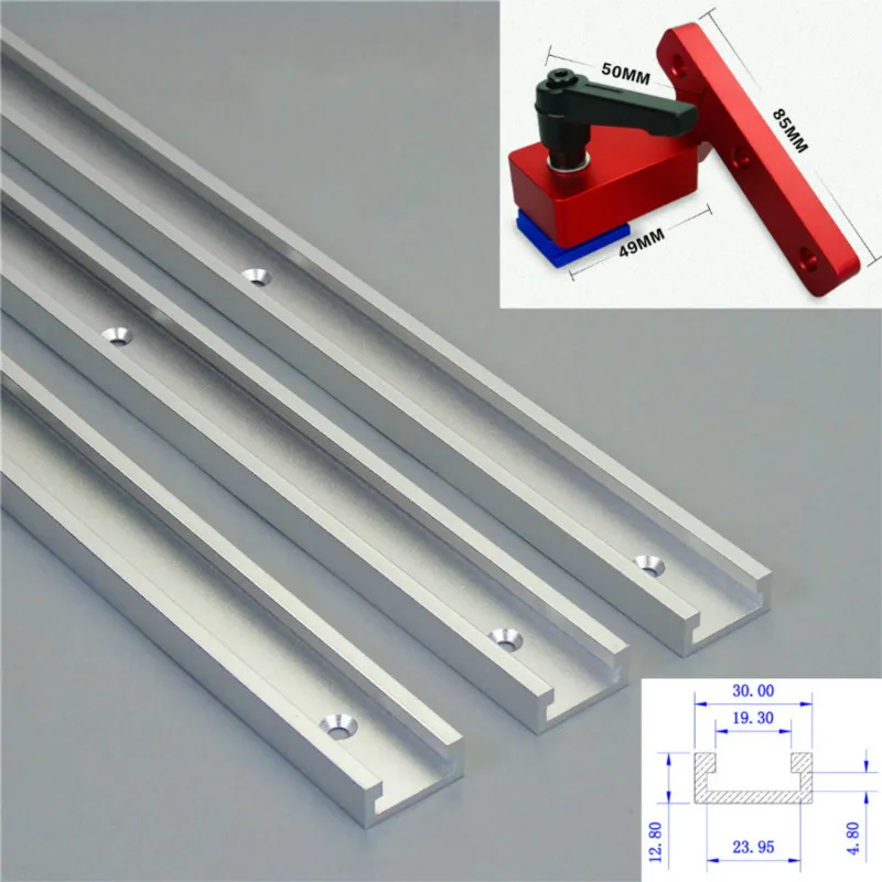DIY Woodworking Miter Track Stop For 300mm T-Slot T-Tracks Manual Tools