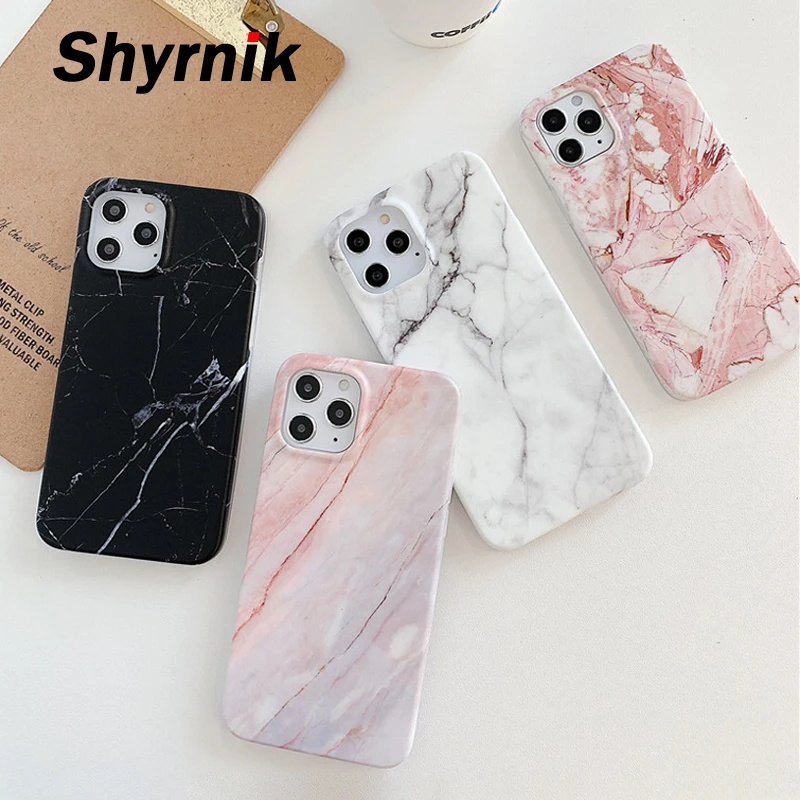 Мраморный чехол для iphone 12 11 Pro Max задняя крышка Samsung Galaxy M21 M30S A51 A71 мягкий