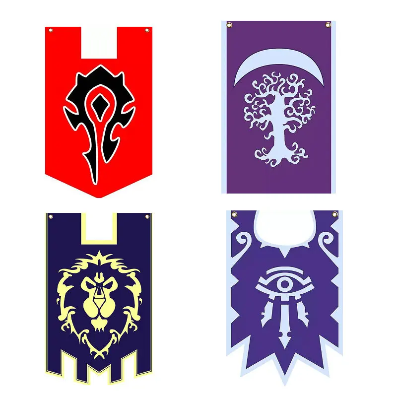 30x45 см World Of Warcrafts Alliance Horde баннер флаг лавсан домашний косплей игра битва висит