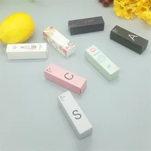 50 шт., 100 шт., 25*25*85 мм, упаковка в тюбик для бальзама для губ, картонная коробка, пустая трубка для губной помады, упаковочная коробка, индивидуальный логотип