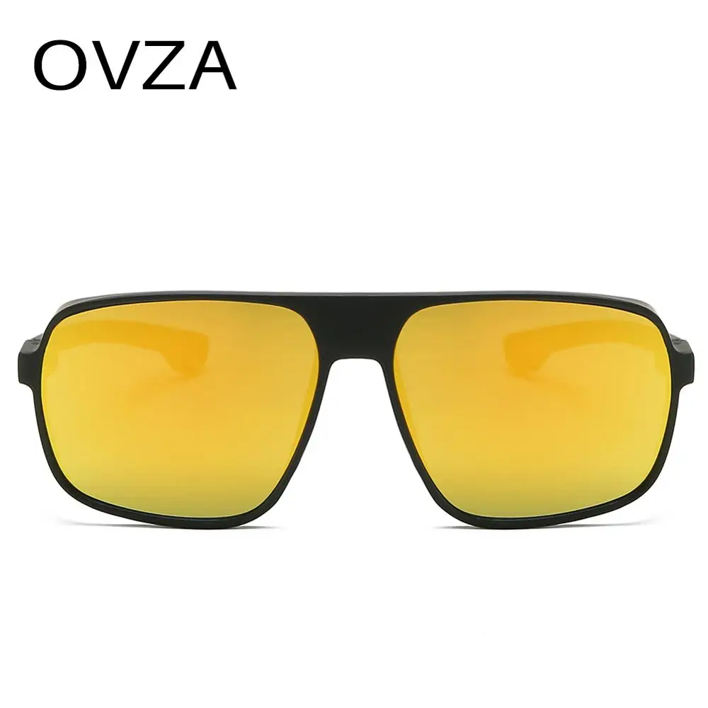 Мужские прямоугольные солнцезащитные очки OVZA стильные стимпанк отражающий