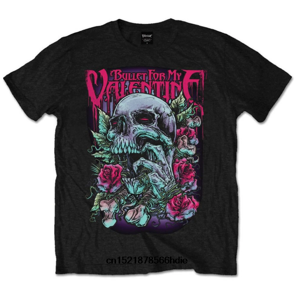 2019 забавная Мужская футболка новинка Bullet For My Valentine Skull Красная с глазами|Футболки|