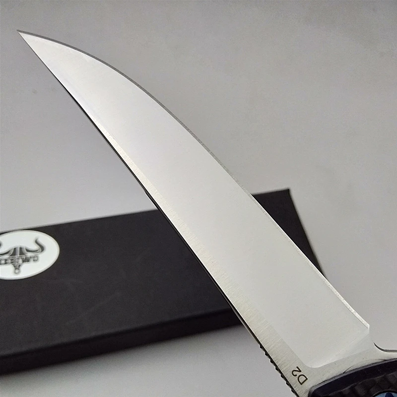 Kaufen KESIWO folding messer d2 klinge flipper tragbare taktische camping überleben tasche messer geschenk carbon fiber küche neue EDC werkzeuge