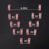 Panda Pink Gold Plated Plate Mounted Mechanical Keyboard Stabilizer PCB Case 6.25u 2u Modifier Button Stabilizer ► Photo 3/5