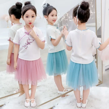 

Floral Dress For Girls 2020 Summer Mesh Girls Dress Bow Kids Clothes Children's Dress Spring Teen Girls Clothing 6 8 9 12 Years