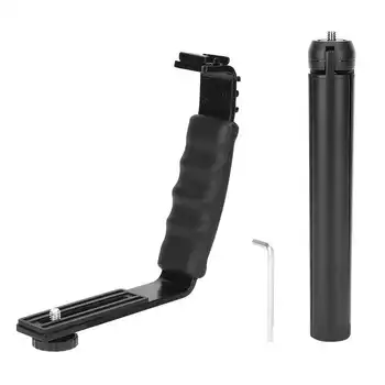 

foto studio fotografia acessorio Tripod L Handle Bracket Fit for DJI OM 4/Osmo Mobile 2 3 Handheld Stabilizer Accessory photo