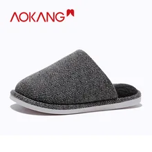 AOKANG/ г.; мужская повседневная обувь; домашние тапочки; теплая Домашняя обувь на меху; мужская обувь на платформе; нескользящая Мягкая мужская обувь