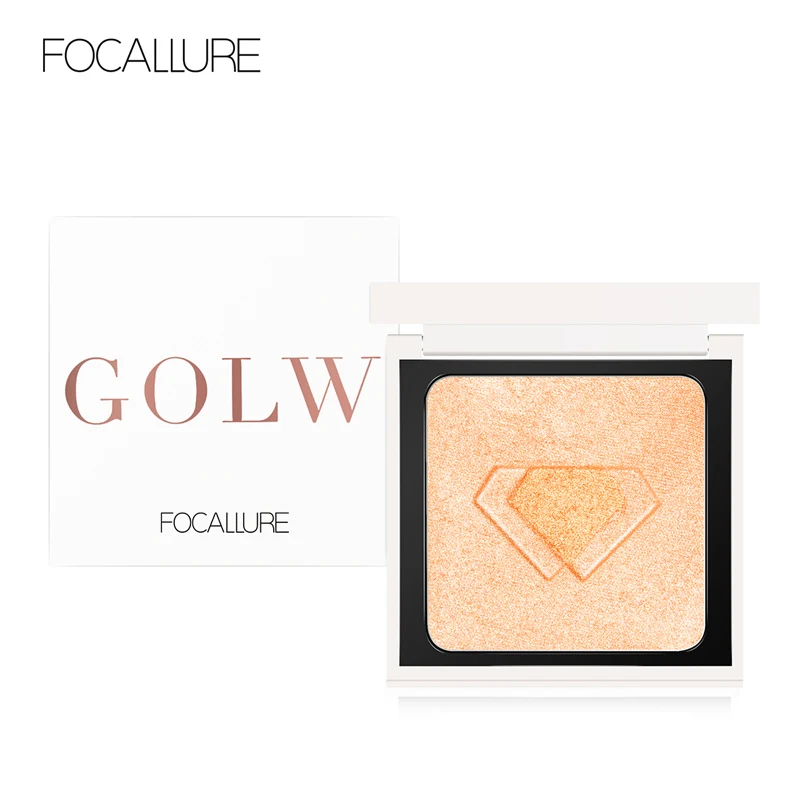 golden goddess Бренд focallure макияж хайлайтер палитра Красота Макияж мерцающий хайлайтер прессованная пудра осветляет кожу косметика для лица - Цвет: golden goddess