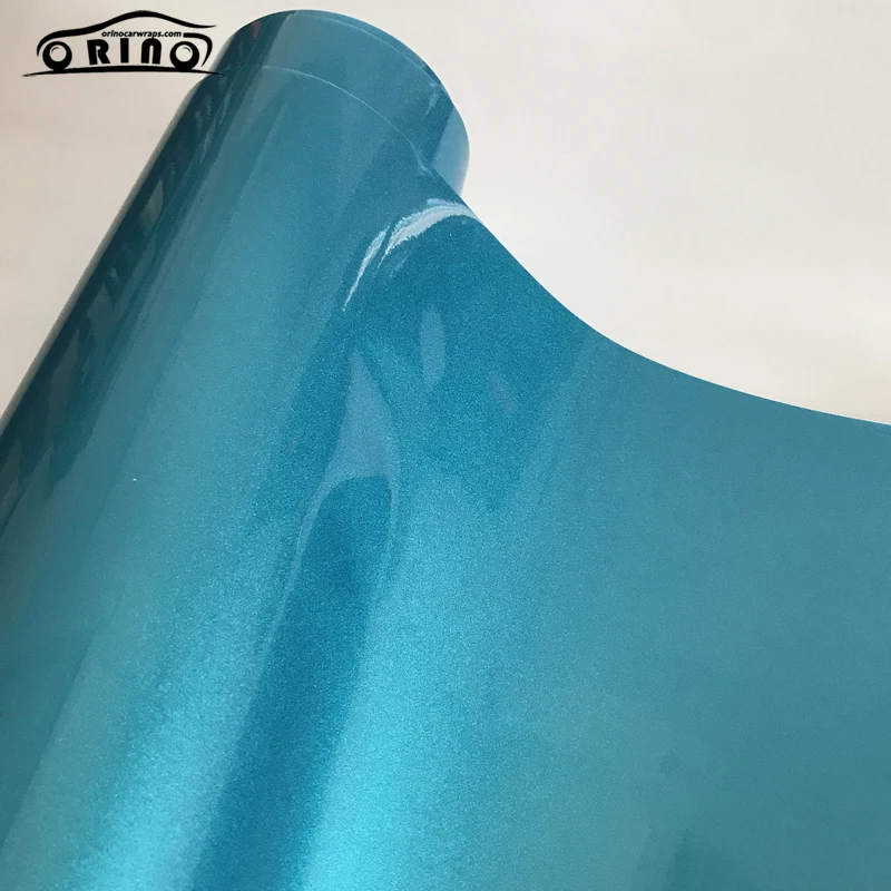 Blue Glitter Diamond Metallic Wrap Vinyl Sticker-5