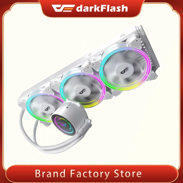Darkflash-Enfriador de CPU con agua, disipador térmico para computadora integrado, RGB, radiador LGA 1151/2011/AM3 +/AM4 1