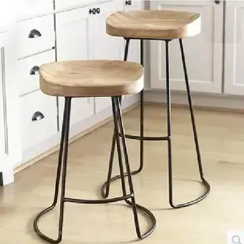 

Bar stool black wrought iron bar stool European modern minimalist home backrest high chair creative net red bar chair