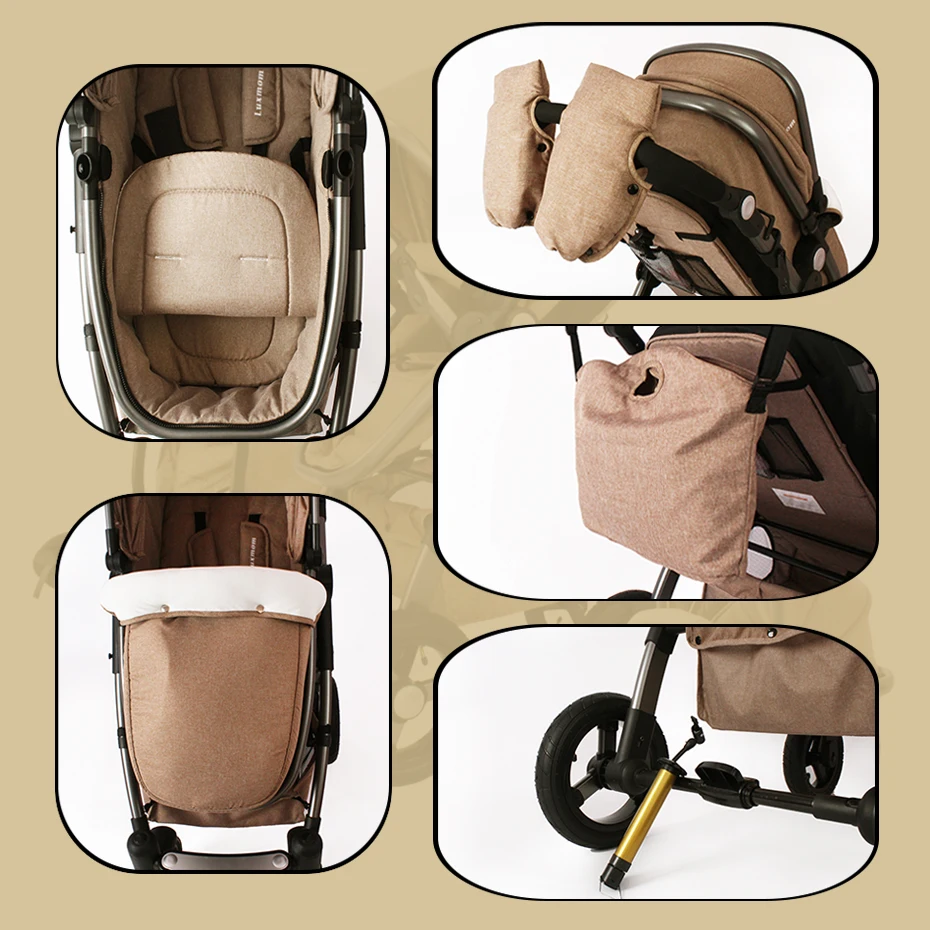 GoldBaby детская коляска 3 в 1 детское автокресло аналоговый бесплатной доставкой|baby