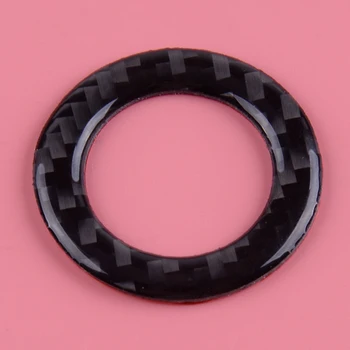 

beler Carbon Fiber Interior Ignition Push Button Ring Cover Engine Start Stop Trim Decor Fit for Infiniti Q50 2014-2017 2018