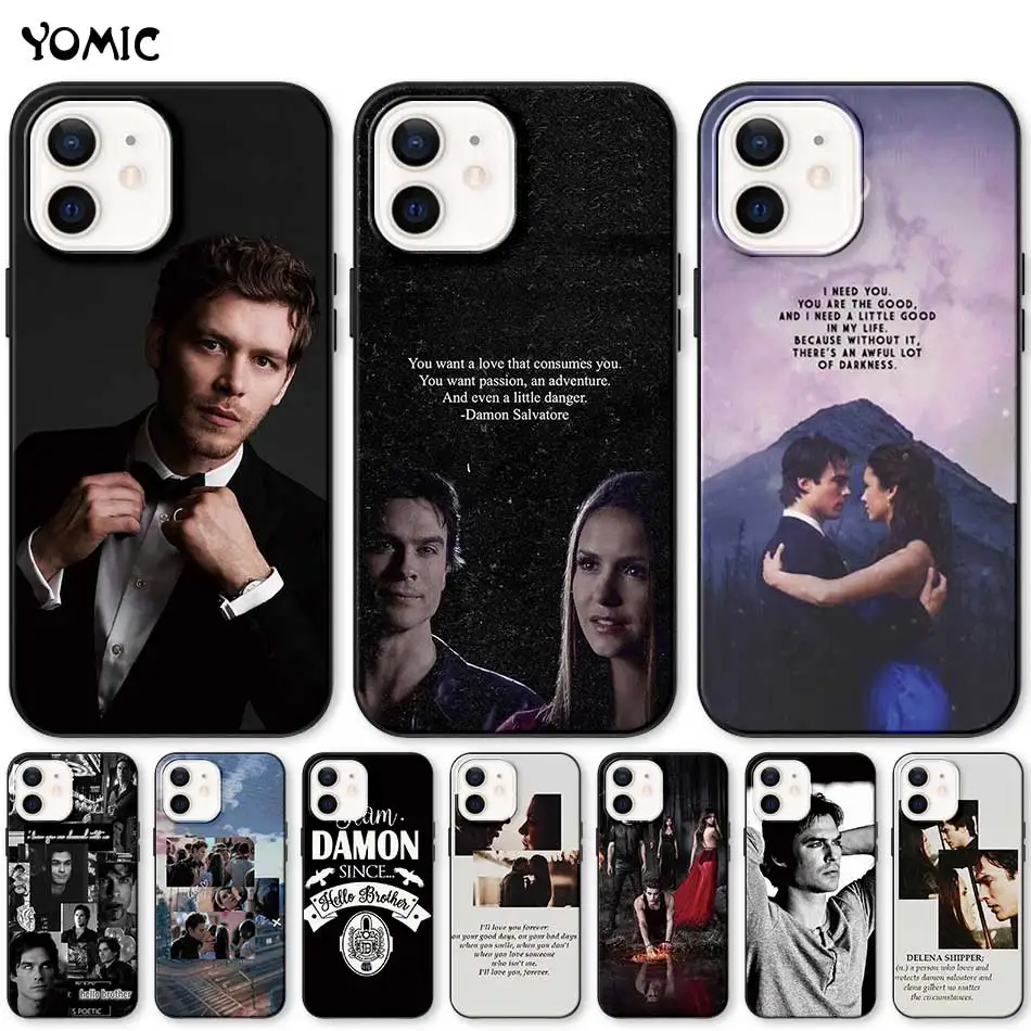 The Vampire Diaries Black Soft Cover for iPhone 11 Pro 13 12 Mini XR X 7 8 Plus XS Max Phone Case Shell Capa | Мобильные телефоны и