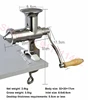 Manual Wheatgrass Juicer Extractor Stainless Steel Auger Slow Squeezer Fruit Wheat Grass Vegetable Orange Juice Press Machine 2