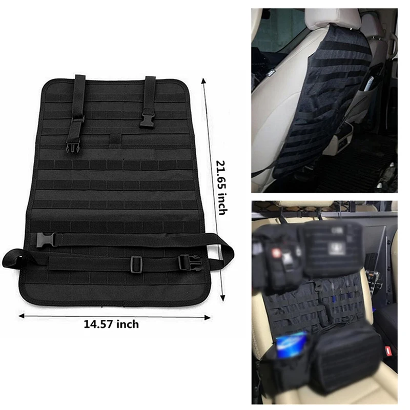 

Tactical MOLLE Car Seat Back Organizer Universal Seat Cover Case Vehicle Panel Car Seat Cover Protector
