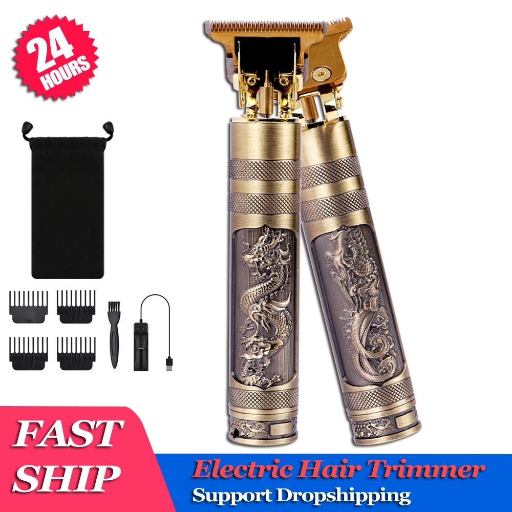 Electric Hair Trimmer Dragon Phoenix Charging Battery Hair Clipper Shaver Beard T Barber Hair