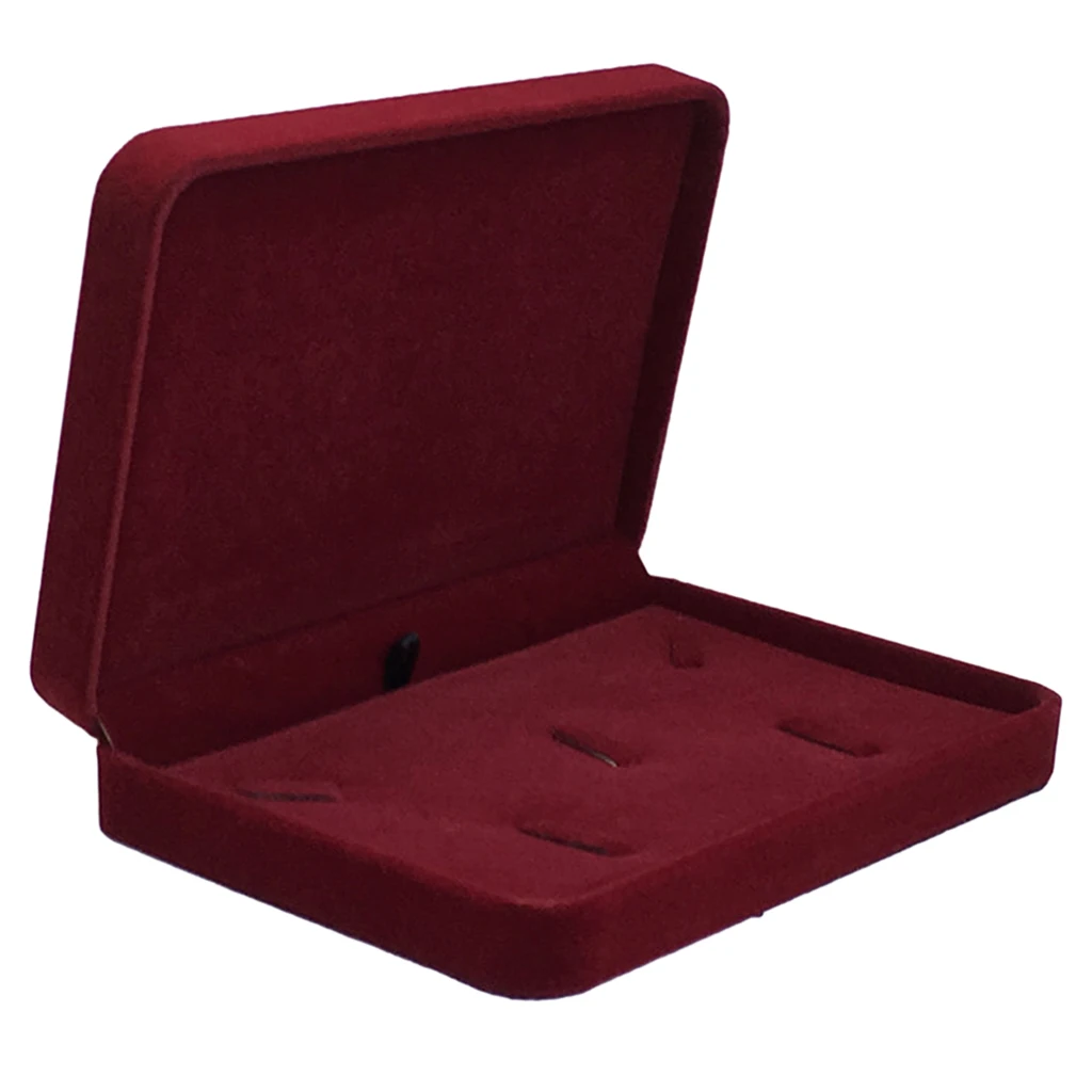 Red Blue Black Jewelry Box Organizer Necklace Bracelets Display Storage Case Containers