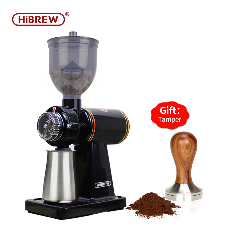 Permalink to HiBREW Electric Coffee Bean Grinder for Espresso or American Drip coffee Adjustable  Settings Die-casting Housing
